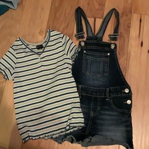 Girls overall and shirt combo!